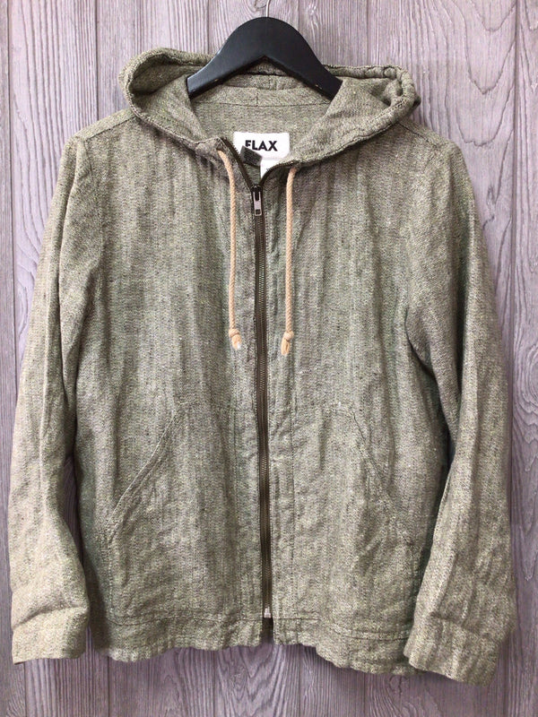 Flax Jacket Linen Hooded Size Petite