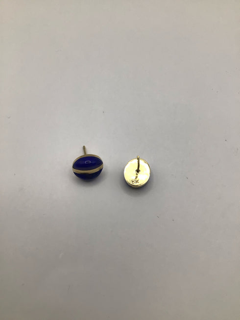 Lapis in 18k gold stud Earrings