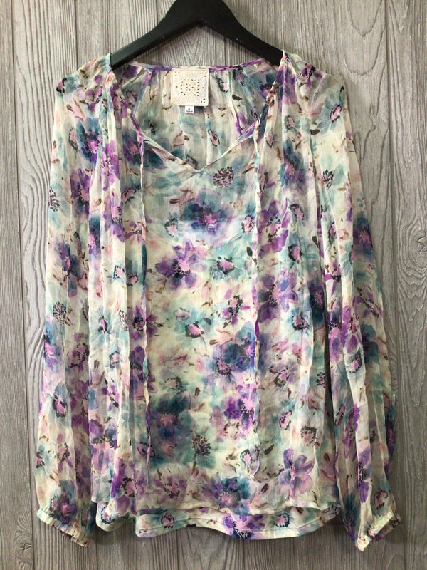Johnny Was Jade Top Silk Size X-Large Set