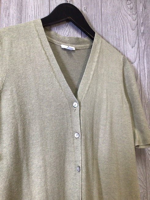 J Jill Linen BL Knit Cardigan Size Small - Long