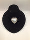 CII Silver Heart Pendant Ball edge Pin Mexico