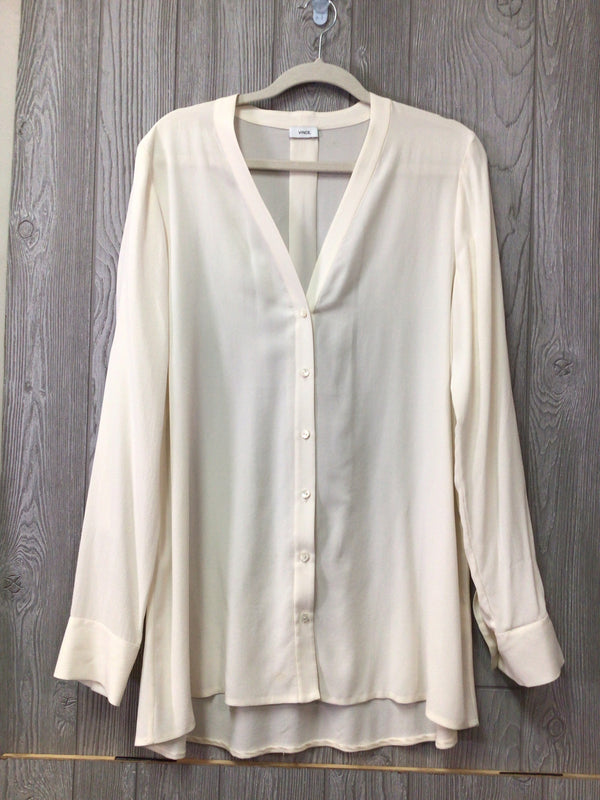 Vince Silk Blouse Size Large