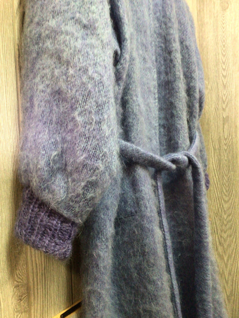 Dogegal Design Mohair Coat Size Large with Belt