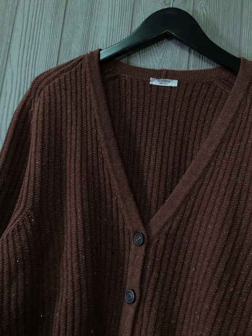 Peserico Metallic Cardigan Size 10