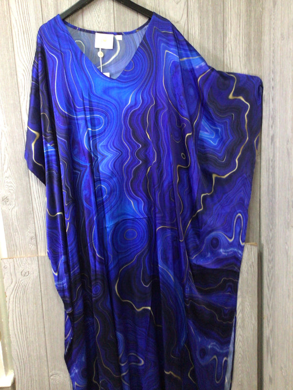 NicoBlu Silk Satin Kaftan Size Plus New