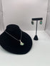 Abalone Pendant Necklace and Earrings SET Sterling Vintage