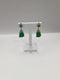 Carved Jade 14k Gold Earrings clip-on