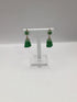 Carved Jade 14k Gold Earrings clip-on