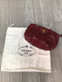 Prada Vitello Shine Leather Pouch Amaranto 1N1422 Pre-owned