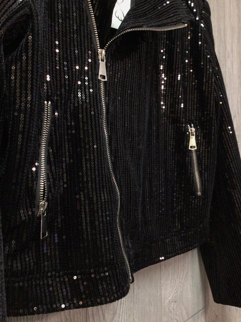 Ciello Moto Jacket Size Large Sequined New