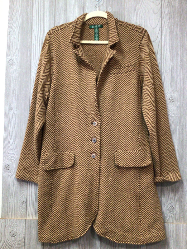 Lauren Knit Blazer wool bl Size 2X