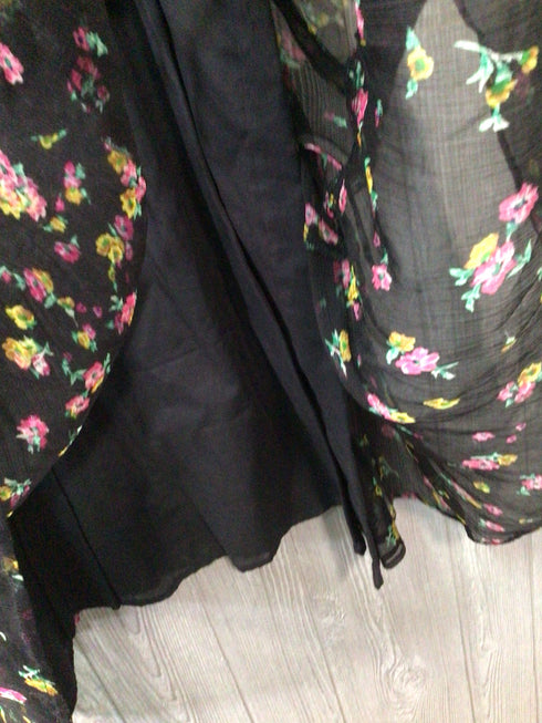 Johnny Was Dress Silk Tiered Maxi Size X-Large