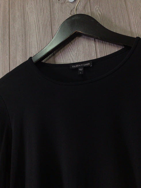 Eileen Fisher Silk Long slv T-shirt Size Small