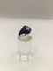 Tanzanite + black spinnel Sterling Ring sz 7.5