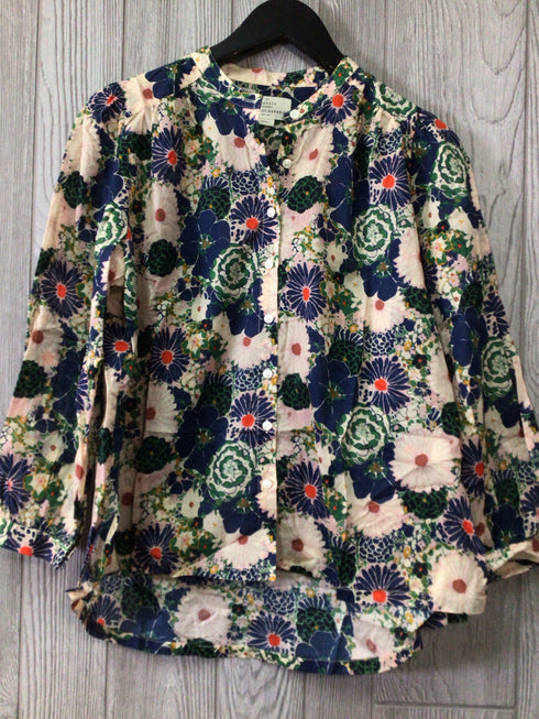 Trovata Birds of Paradise Blouse Cotton Voise Size Small