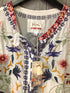 Johnny Was Biya Mariposa Silk Top Size Medium New