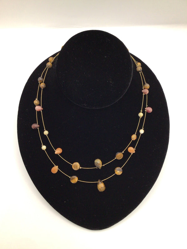 Tiger's Eye Floating Necklace