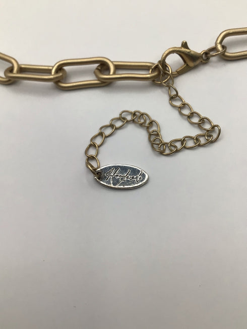 Moss Agate + Wood Necklace