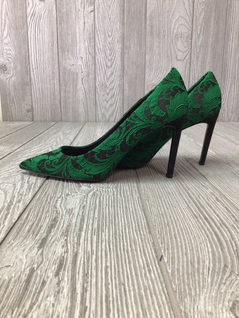 Delman Betti Emerald Baroque Pumps Size 8