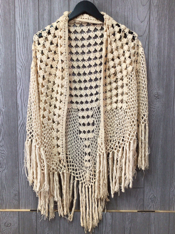 Handmade Crochet Shawl Vintage