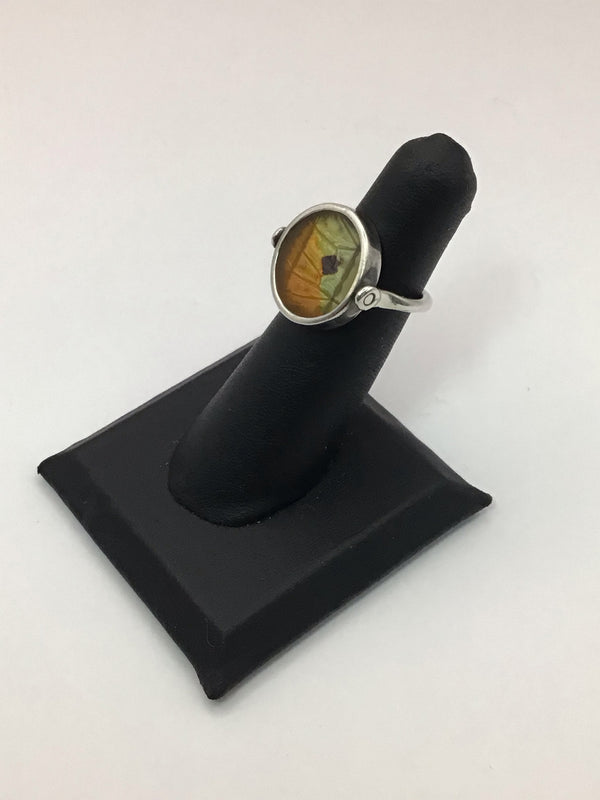 Butterfly Wing Silver Reversible Ring
