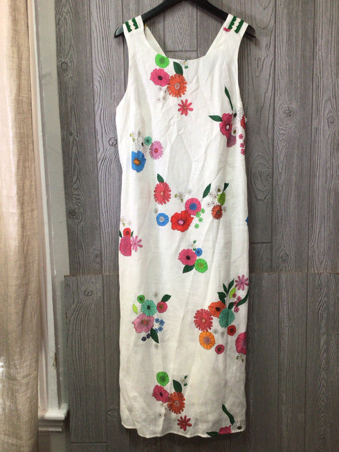 Vilagallo Linen Maxi Dress Size 14