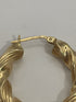 14k Gold Twisted Hoop Earrings
