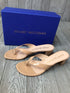 Stuart Weitzman Brigida 50 Thong Sandals Adobe Size 10-40.5 New