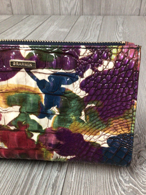 Brahmin Wildflower Melbourne Leather Daisy Wristlet