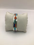 Artisan Turquoise Inlay Sterling Cuff Bracelet