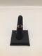 14k Gold Oval Amethyst + Diamond Ring size 6.5