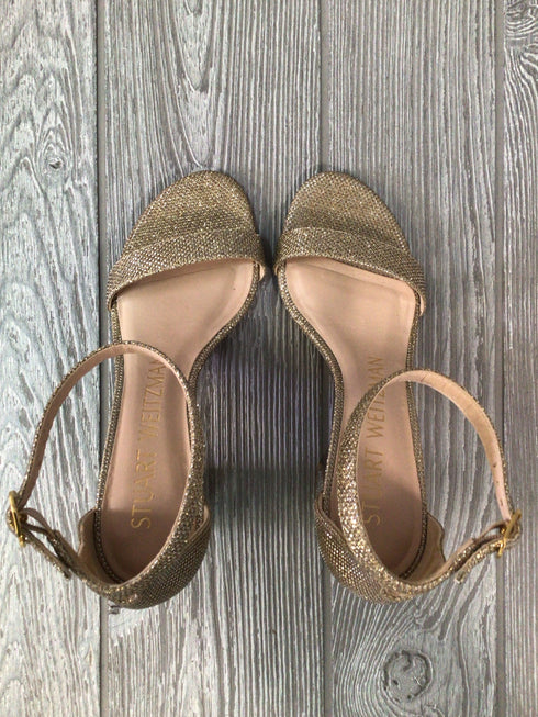 Stuart Weitzman Women's Nudist Block Sandals Size 5