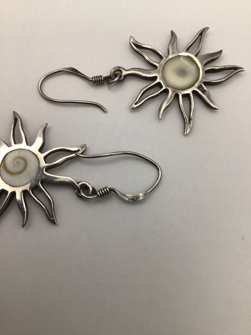 Sterling Sun Earrings
