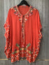 Johnny Was Poncho Embroidered Size Medium