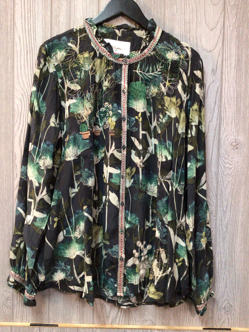 Johnny Was Cactus Blouse Size X-Large New