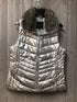 Talbots Puffer Vest faux-fur Size Large