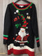 Xmas Santa Sweater Size Large