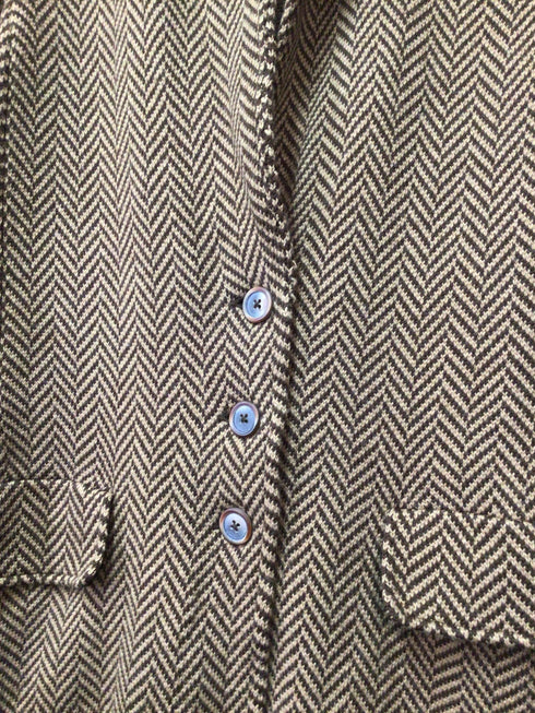 Lauren Knit Blazer wool bl Size 2X
