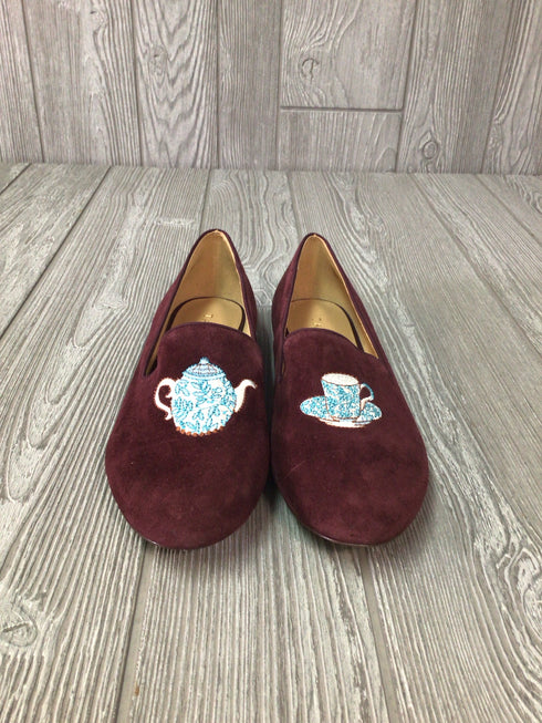 Talbots Teapot suede Flats Size 8.5