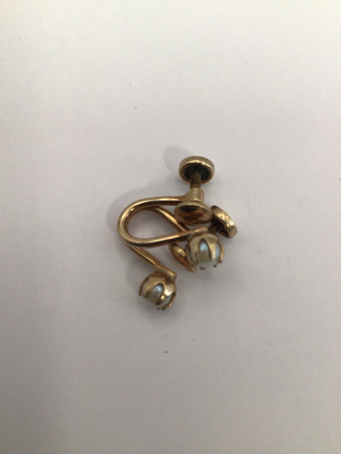 Vintage Pearl clip-on Earrings