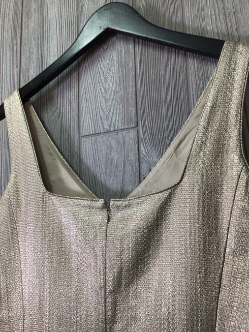 Lafayette 148 Metallic Dress Size 10 New