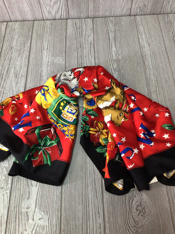 Escada Christmas Silk Scarf
