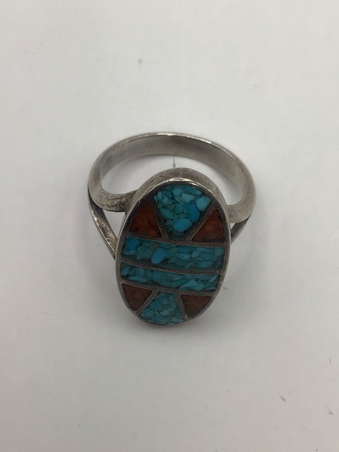 Turquoise mosaic Ring