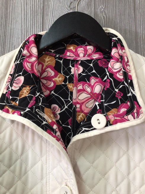 Hilary Radley Quilted Reversible Jacket Size Small