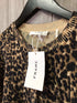 FRAME Leopard Cashmere Cardigan Size Medium New