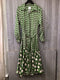 MISA Martine Dress Rattan Tile Mix Satin Size Medium New