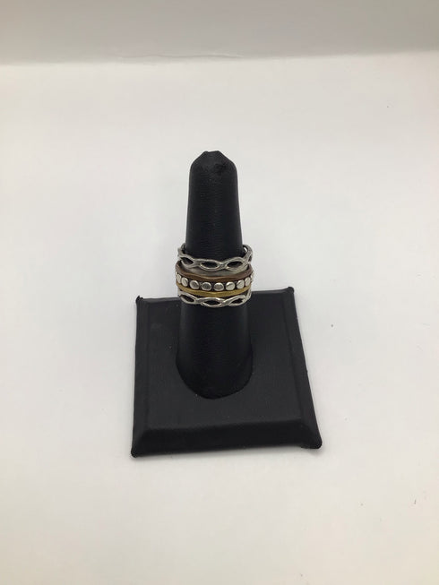 Silver + Other Spinner Band Fidget Ring