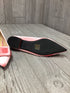C. Paravano Square Buckle Velvet Flats Size3 8.5
