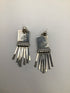 Agate Inlay Stering Earrings