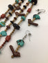 Vintage 2-strand Hopi Fetish SET Necklace and Earrings